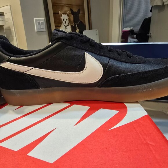 Nike "Killshot 2 Leather" Men's size 10 Black/Sail-Gum Yellow Sneakers NEW - Picture 4 of 15